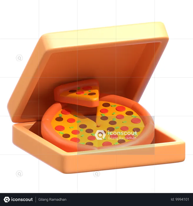 Pizza Package  3D Icon