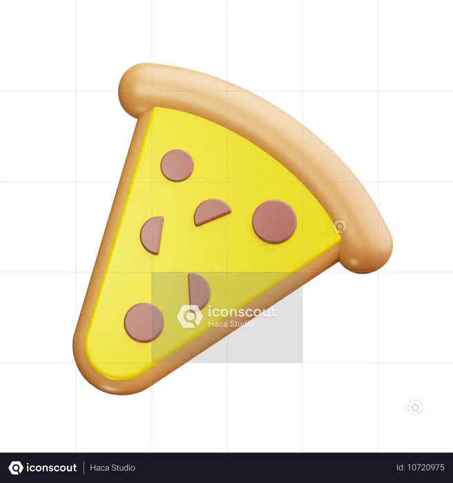 ピザのスライス  3D Icon