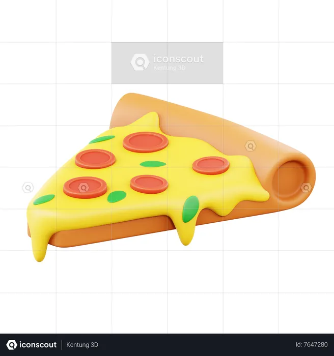 Pizza Slice  3D Icon