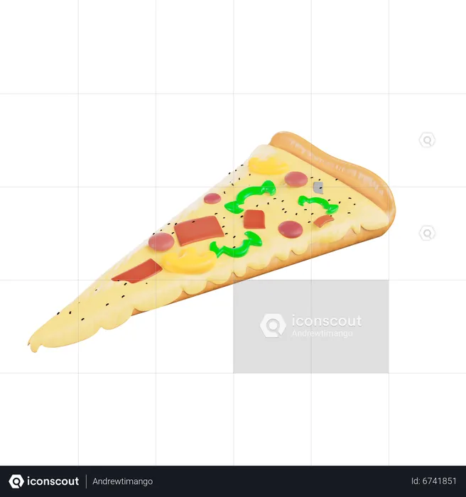 Pizza Slice  3D Icon