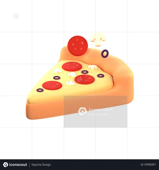 Pizza Slice  3D Icon