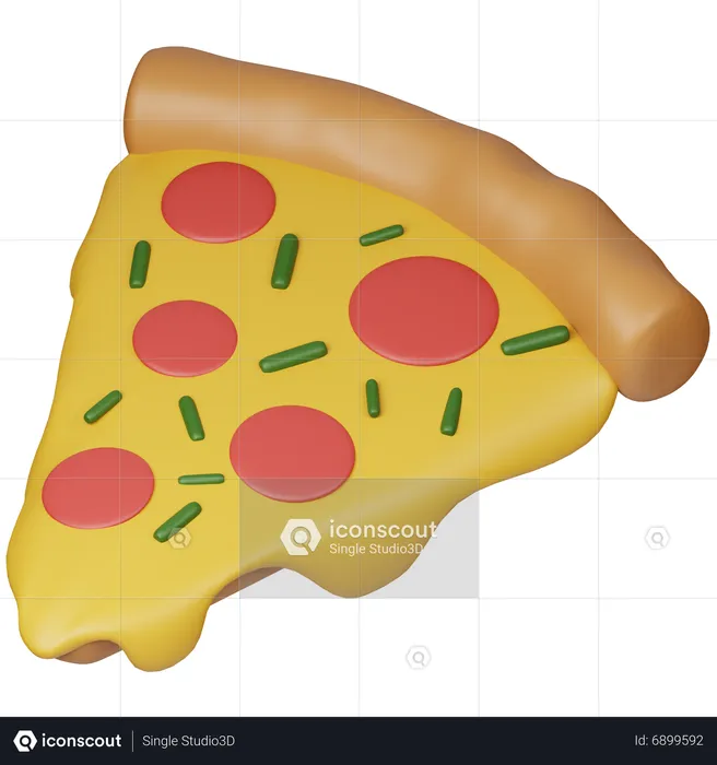 Pizza Slice  3D Icon