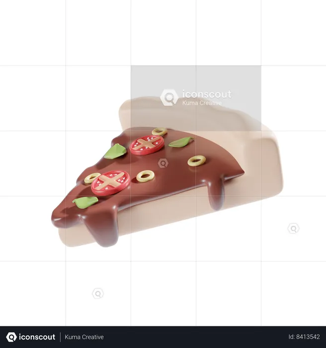 Pizza Slice  3D Icon