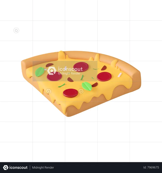 Pizza Slice  3D Icon