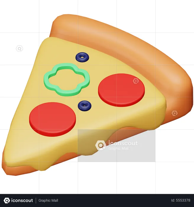 Pizza Slice  3D Icon