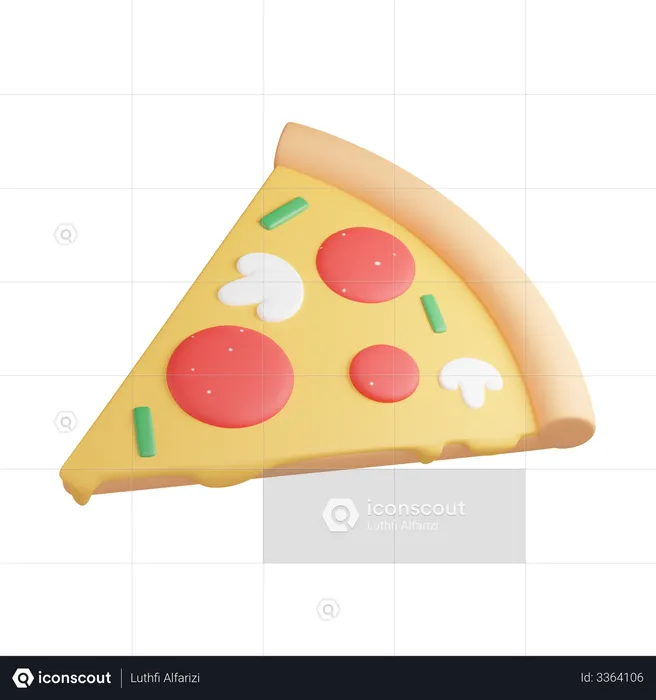 Pizza Slice  3D Icon