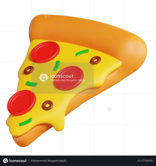 Pizza Slice  3D Icon