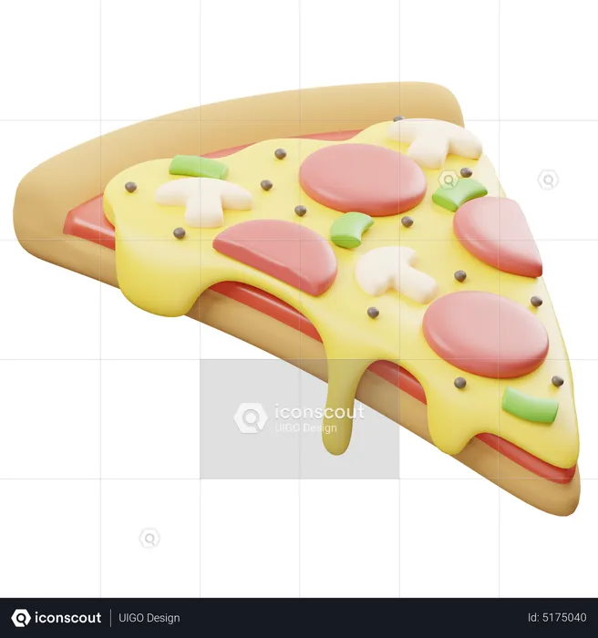 Pizza Slice  3D Icon