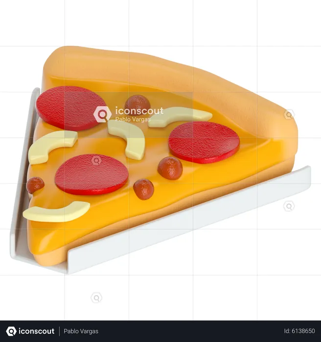 Pizza Slice  3D Icon