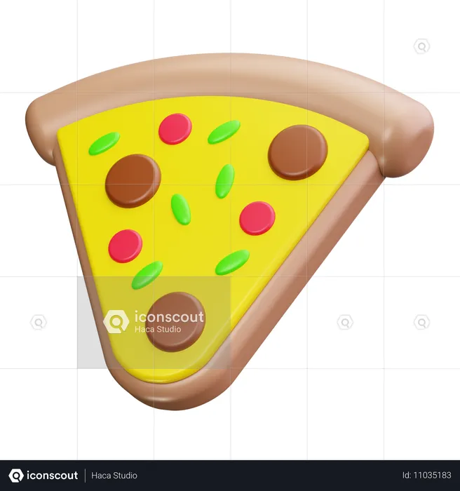 Pizza Slice  3D Icon