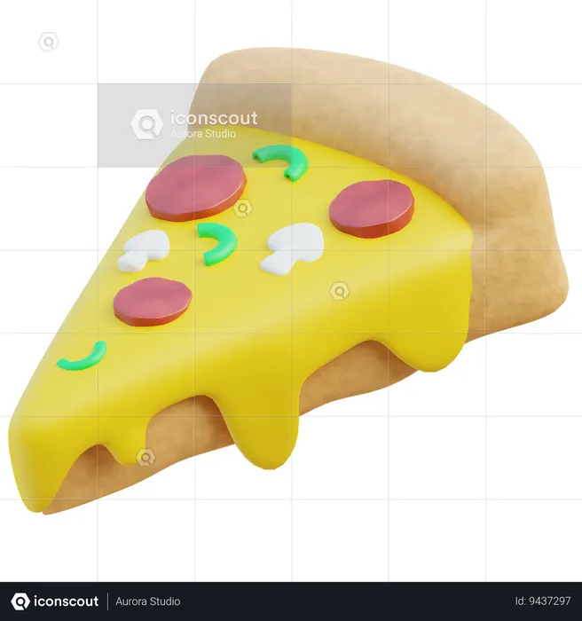 Pizza Slice  3D Icon