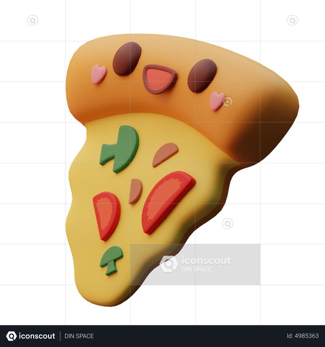 Premium Pizza Slice Emoji Emoji 3D Icon download in PNG, OBJ or Blend