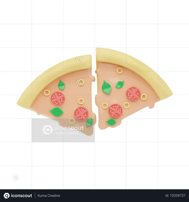 Pizza Slices  3D Icon