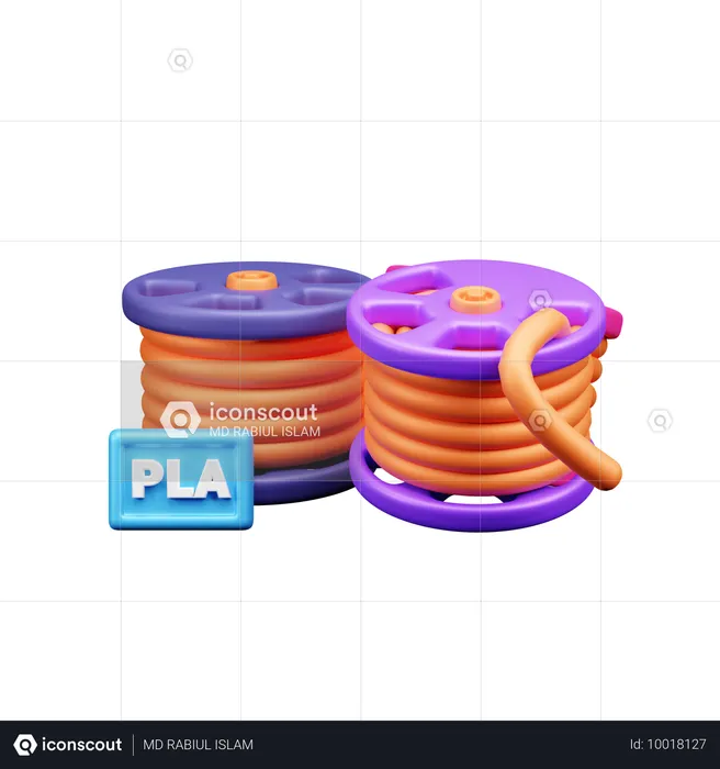 Pla  3D Icon