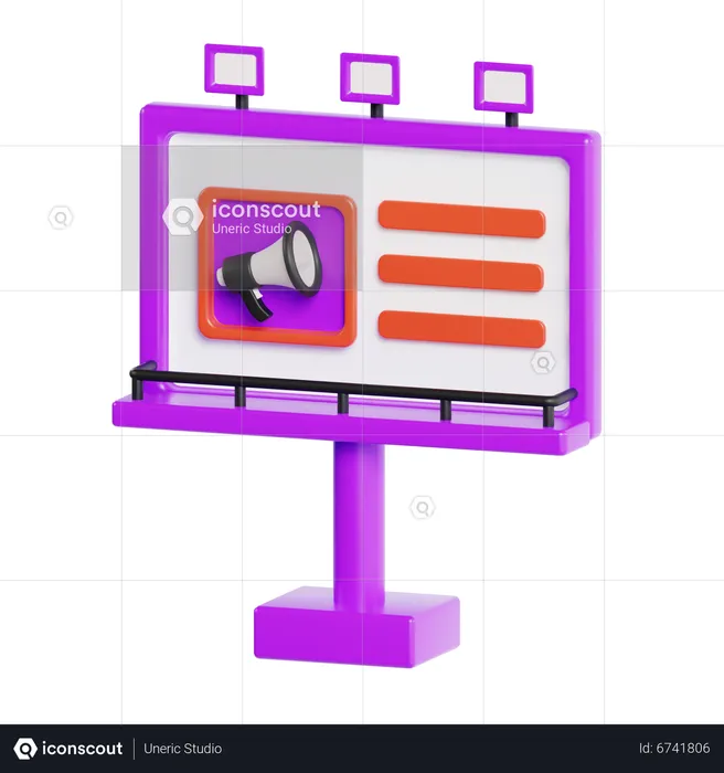 Plakatwand  3D Icon