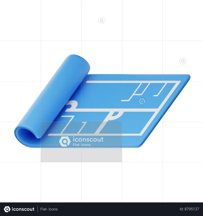 Plan  3D Icon