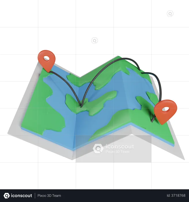 Carte de livraison  3D Illustration