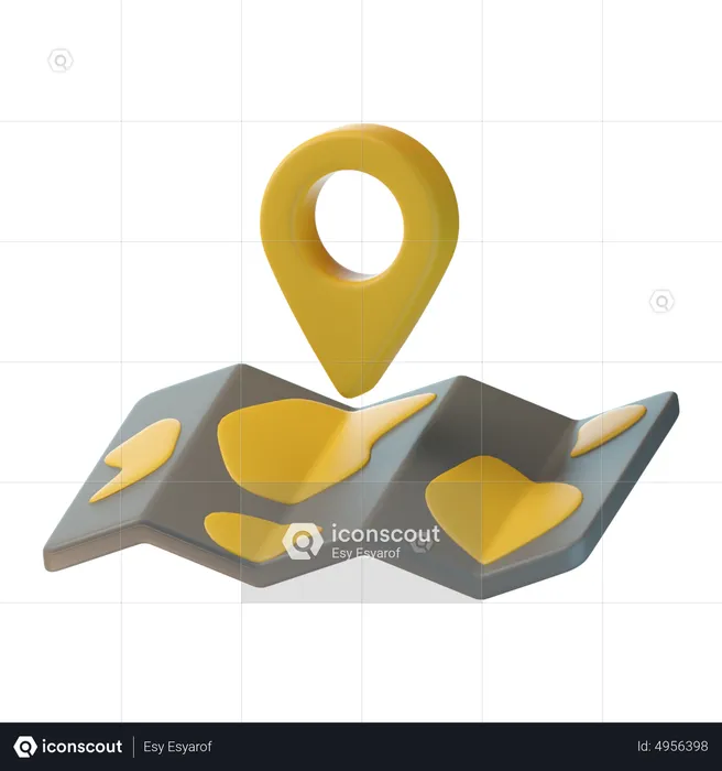 Une carte  3D Icon