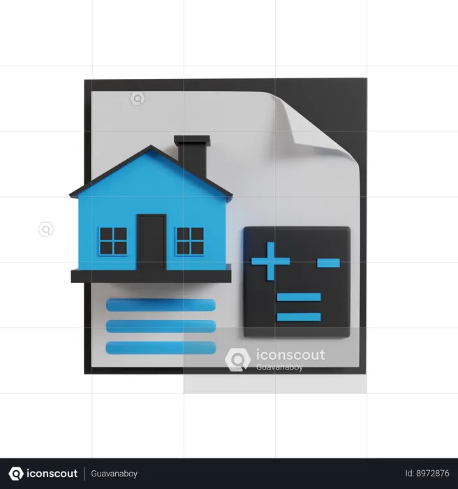 Plan de maison  3D Icon