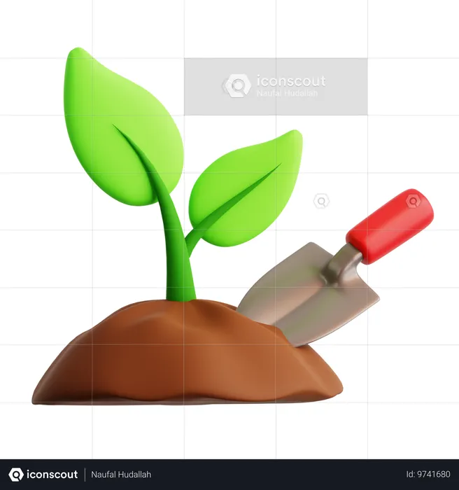 Planejar a agricultura  3D Icon