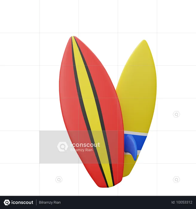 Planche de surf  3D Icon