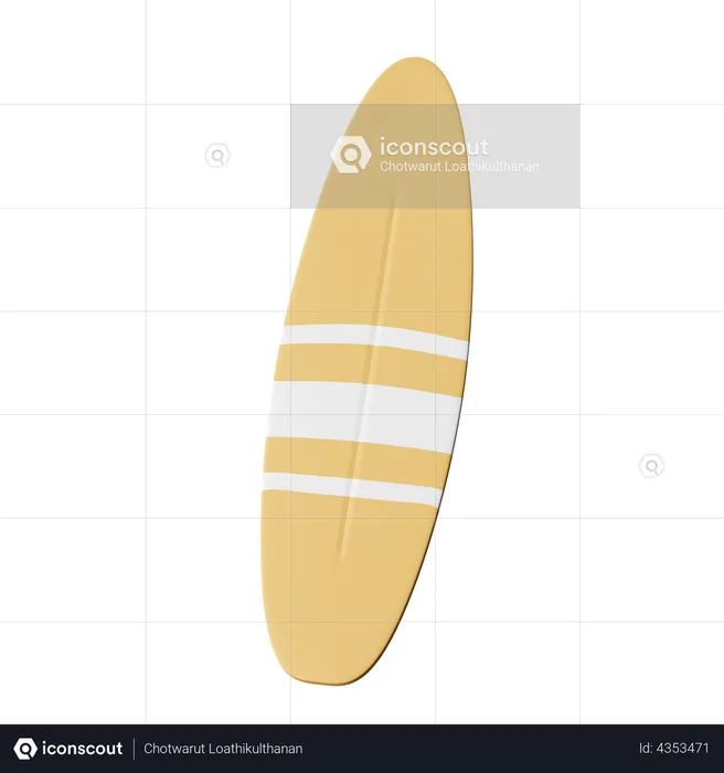 Planche de surf  3D Icon