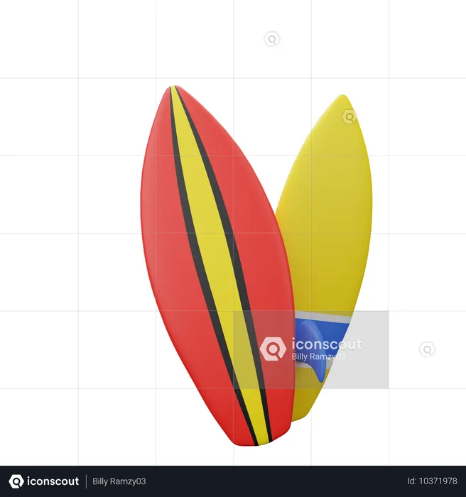 Planches de surf  3D Icon