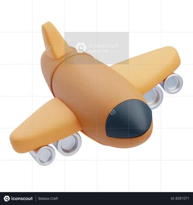 Plane  3D Icon