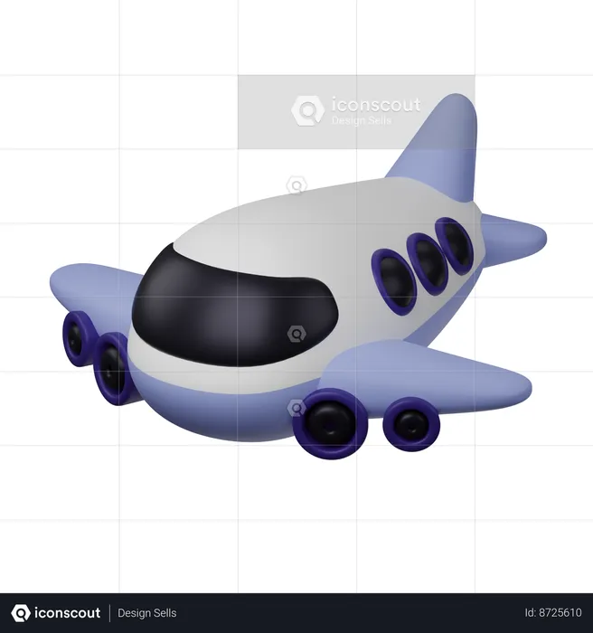 Plane  3D Icon