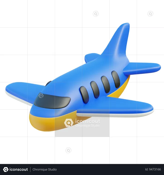 Plane  3D Icon