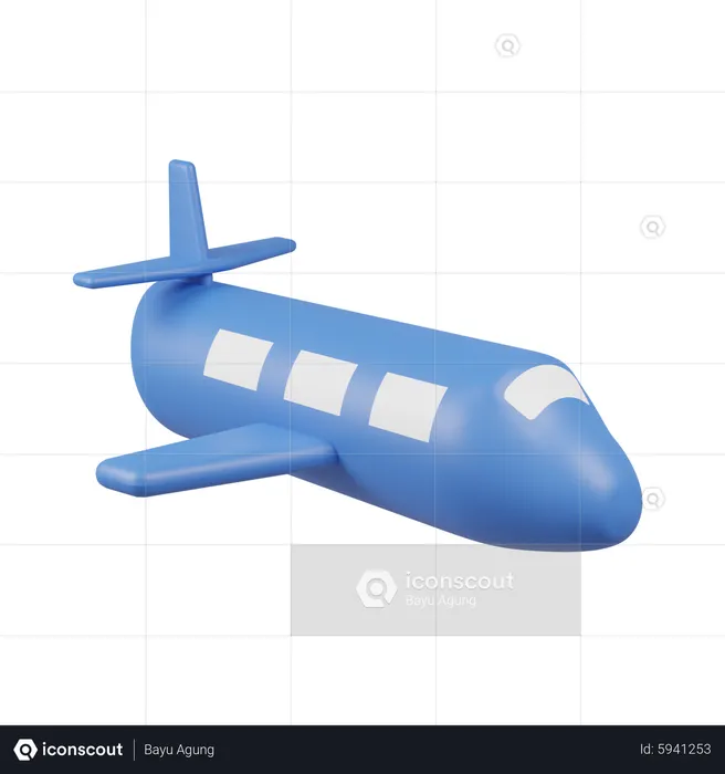 Plane  3D Icon