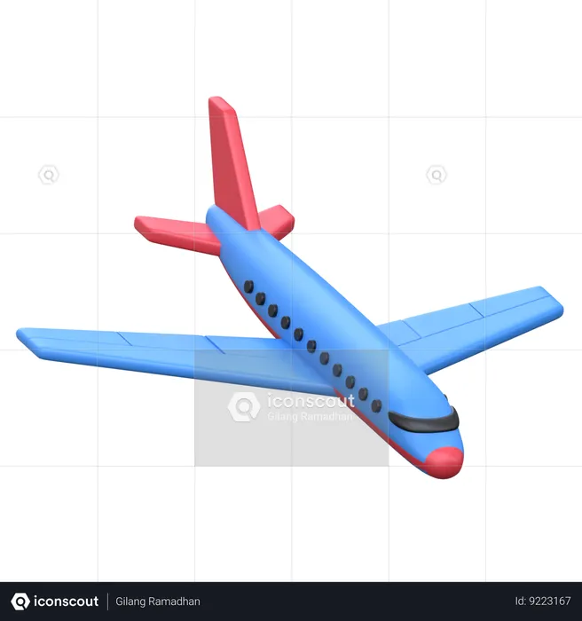 Plane Flight  3D Icon