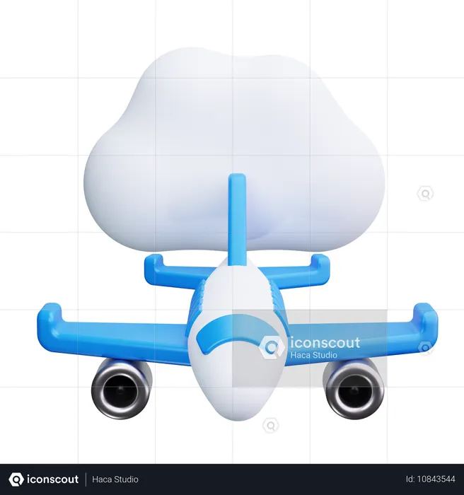 Plane Passenger  3D Icon