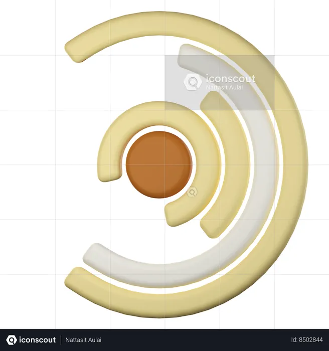 Planejamento circular  3D Icon