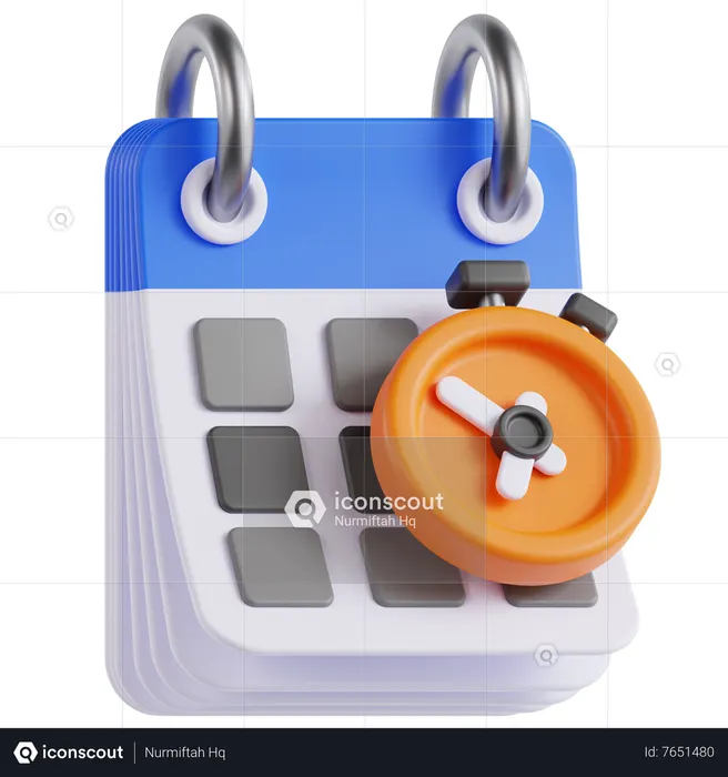 Planejamento de cronograma  3D Icon