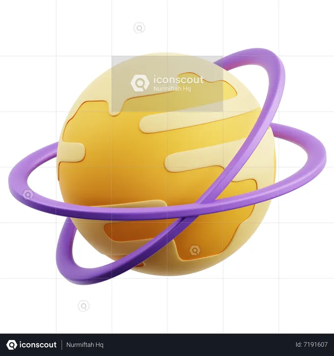 Planet  3D Icon