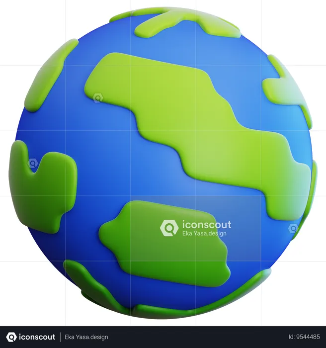 Planet earth  3D Icon