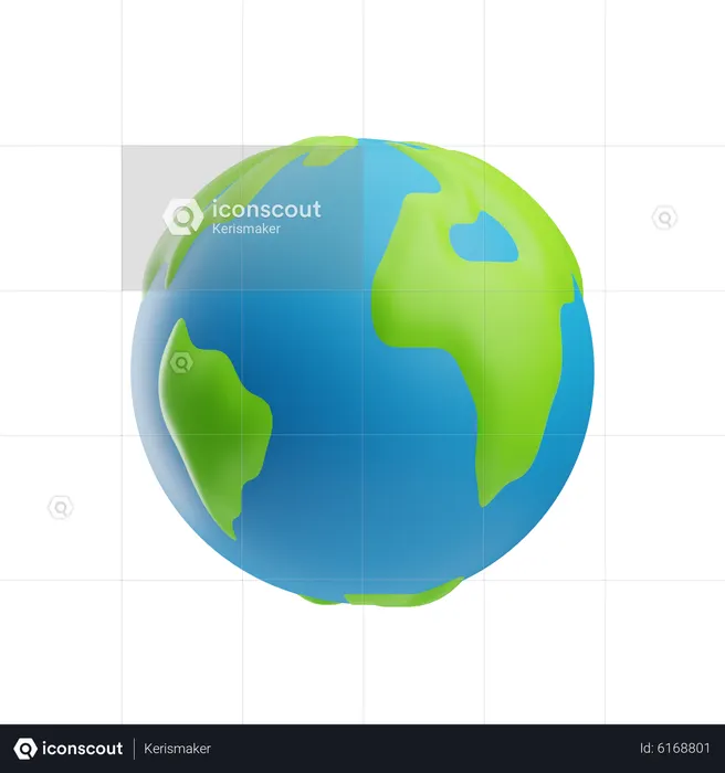 Planet earth  3D Icon