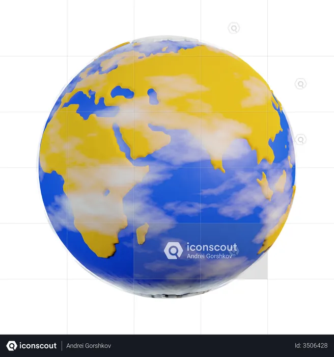 Planet Earth  3D Illustration