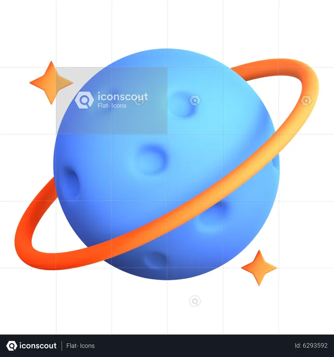 Planeta  3D Icon