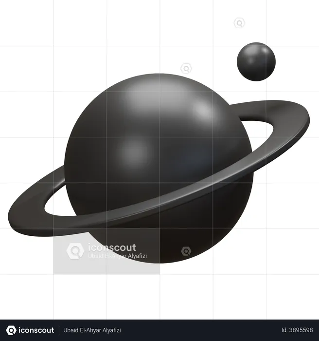 Planeta saturno  3D Illustration