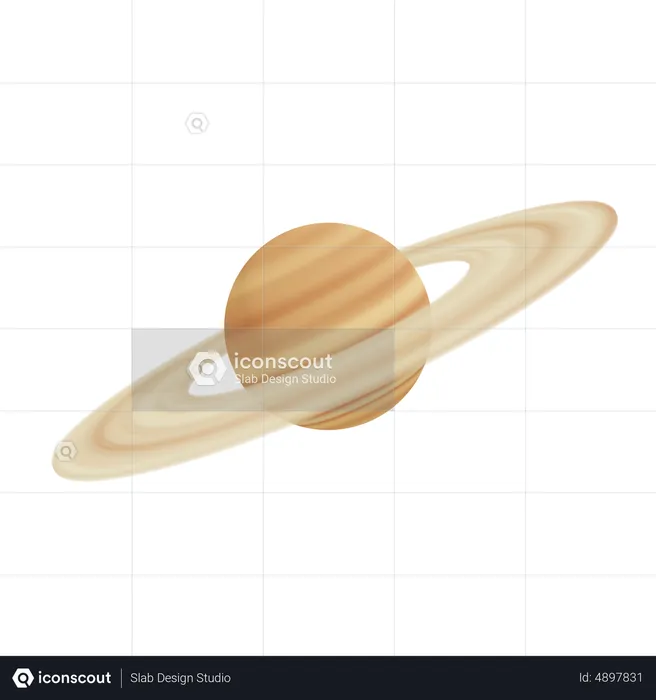 Planeta saturno  3D Icon