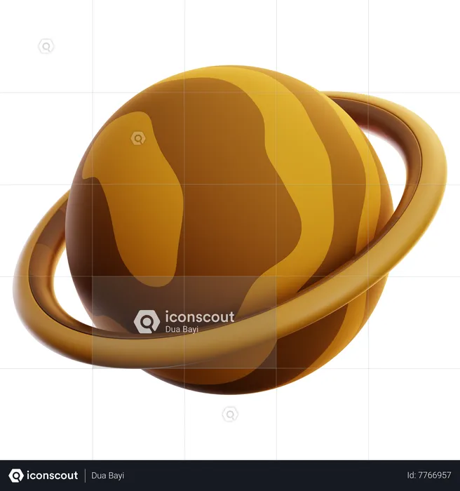 Planeta saturno  3D Icon