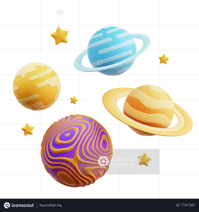 Planets  3D Icon