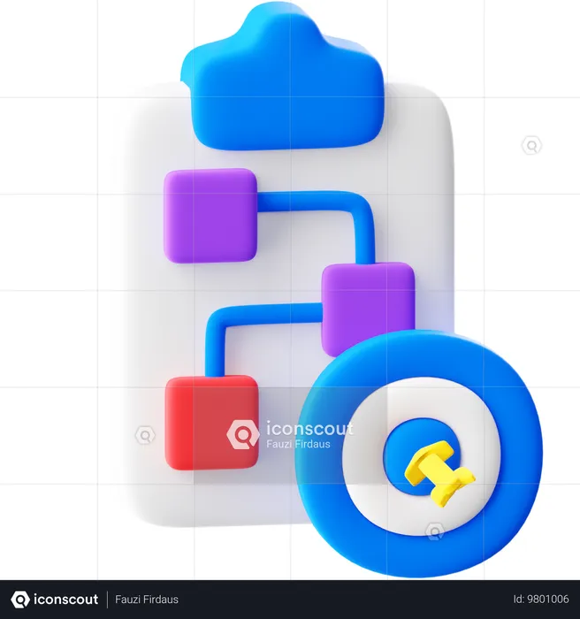 Planificación  3D Icon