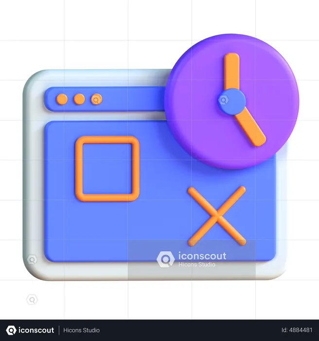 Planification  3D Icon