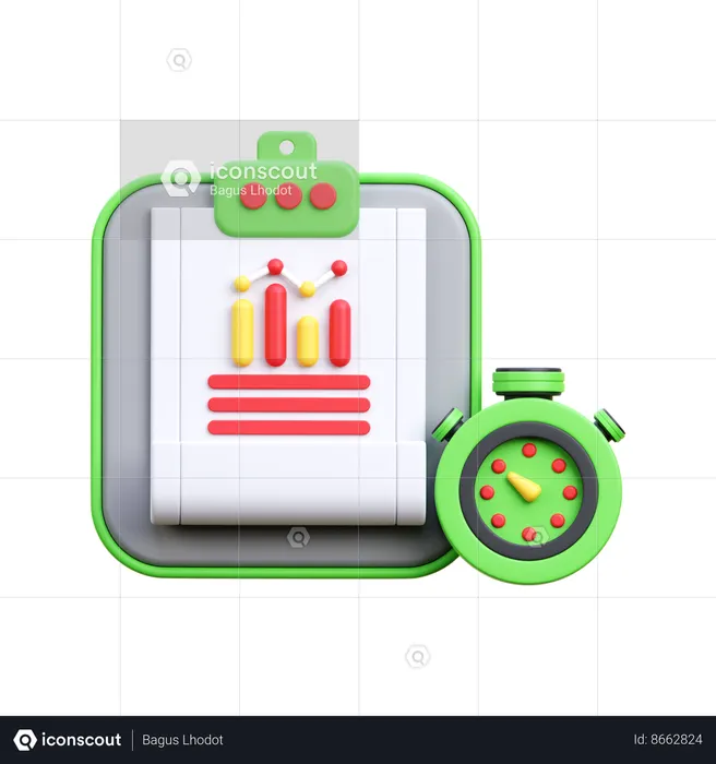 Planification du temps  3D Icon