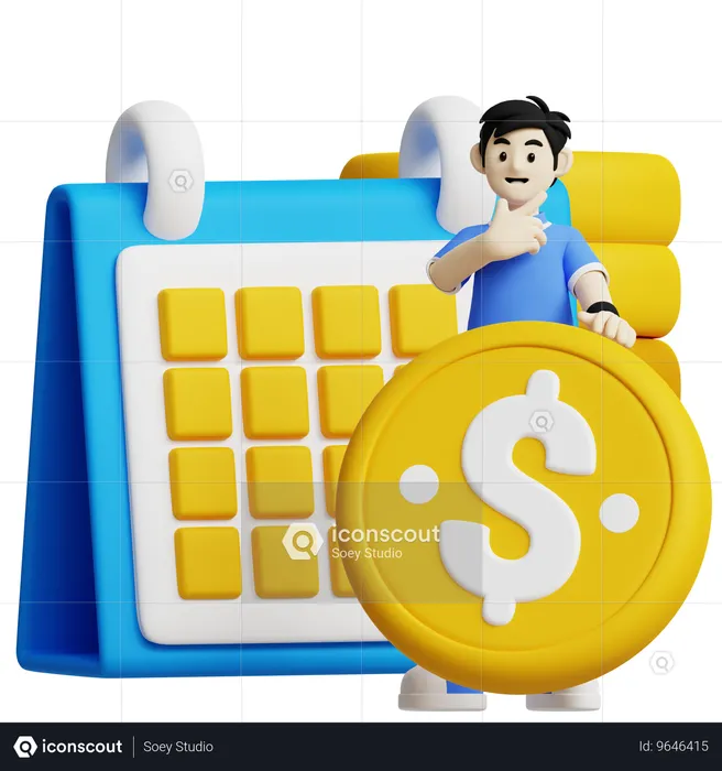 Planification financière  3D Icon