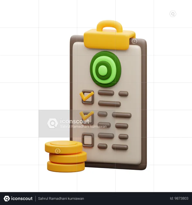 Planification financière  3D Icon