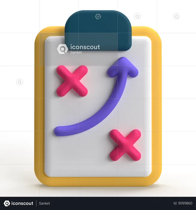 Planning  3D Icon